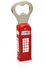 Resin Telephone Box Bottle Opener Magnet