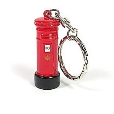 Diecast Metal Post Box Keyring