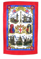 Cotton England London Tea Towel