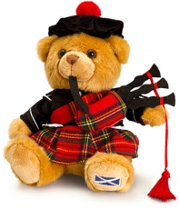 19cm Medium Scottish Piper Teddy Bear