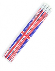 4x Union Jack Pencils