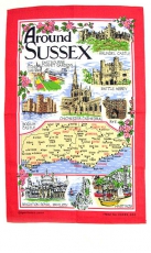 Around Sussex Tea Towel