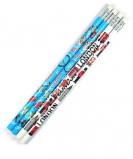 4x Mixed London Blue and White Pencils