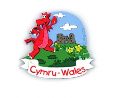 Wales Cymru Welsh Dragon Magnet