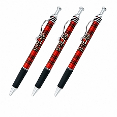 3 Scotland Tartan Souvenir Pens