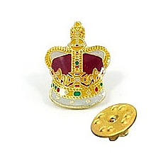 Crown Metal Lapel Pin Badge
