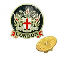 Crest of London Metal Lapel Pin Badge