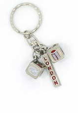 Pewter Keyring with Multiscene Dice Tab