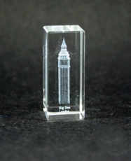 Big Ben Laser Art Mini Crystal
