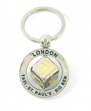 London Souvenir Spinner Dice Keyring