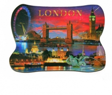 Sights By Night Acrylic Shaped Magnet