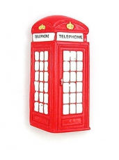 Resin Telephone Box Magnet Souvenir