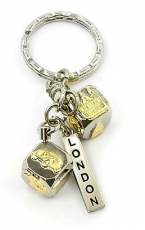 England Souvenir Dice Keyring