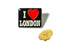 I Love London Metal Lapel Pin Badge