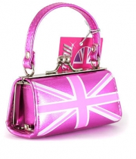 Mini Pink Union Jack Handbag Purse