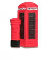 Telephone Box & Post Box Magnet