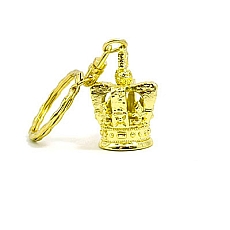 Metal Golden Crown London Souvenir Keyring