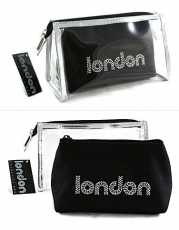 Bling Black Cosmetic Bags