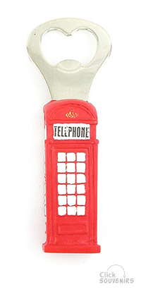 Resin Telephone Box Model Bottle Opener