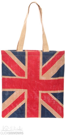 UK Union Jack Jute Bag