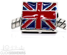 Union Jack Spacer Bead Charm