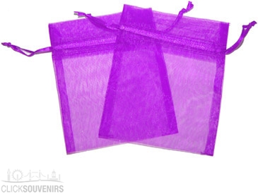 Violet Organza Gift Bag 9 x 7cm
