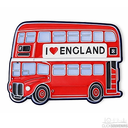 Wooden London Bus Magnet