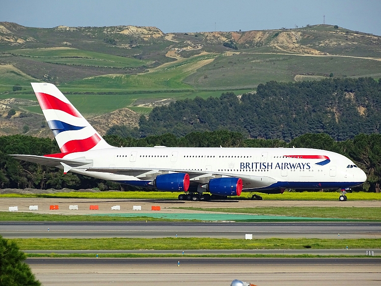 british airways plane