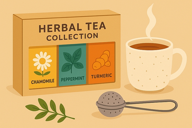 herbal tea set and mug