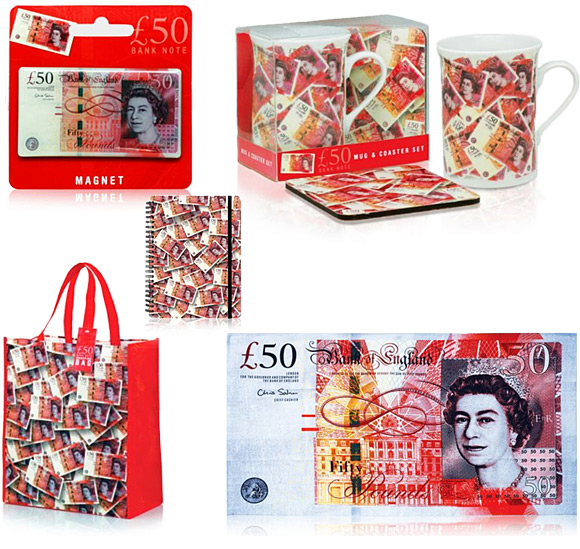 London Fifty Pound £50 Note Souvenirs