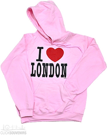 A Pink I Love London Sweatshirt