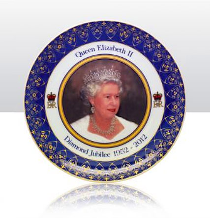 queens diamond jubilee plate