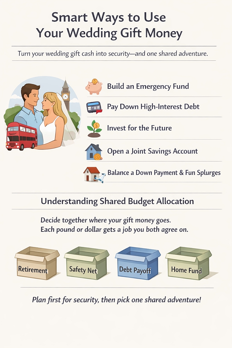 smart ways to use wedding gift money