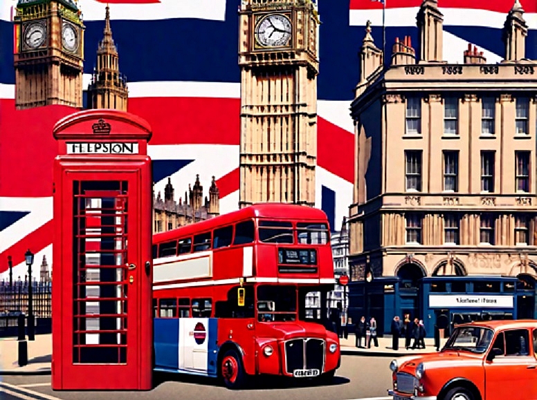union jack bus souvenirs