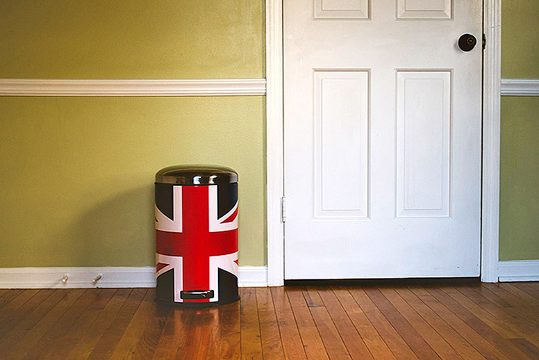 Union Jack Waste Bin